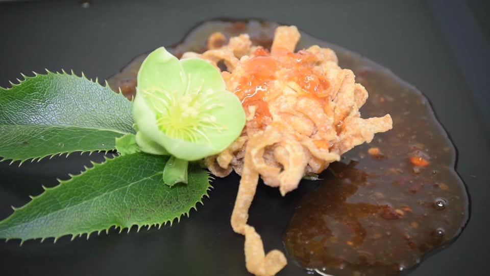 Wanton prawns food