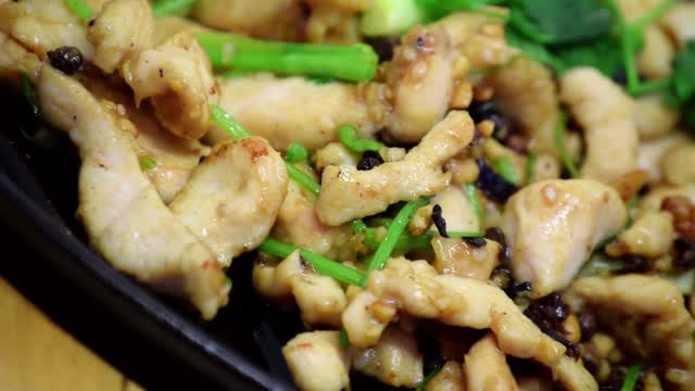 Spicy chicken meat