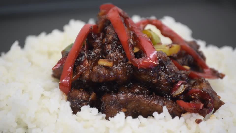 Mongolian beef food