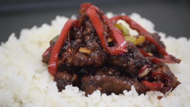 Mongolian beef food