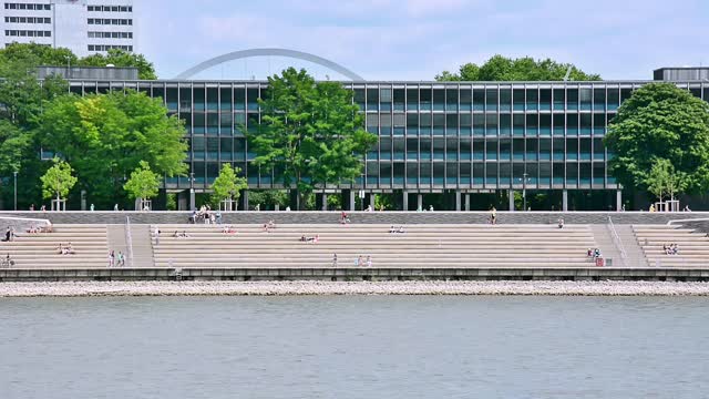 Cologne rhine deutzer stairs