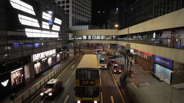 Hong kong double decker bus