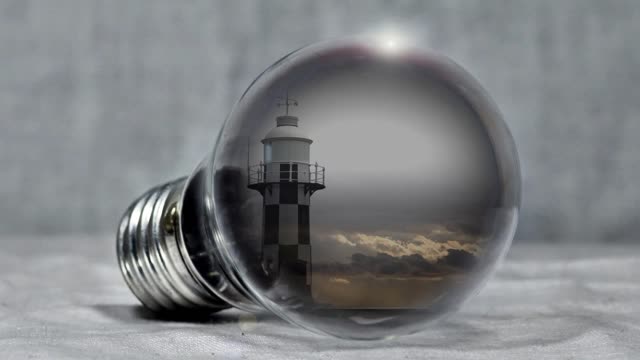 Lighthouse pear lightbulb