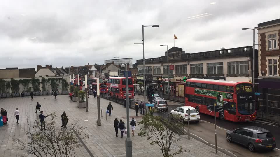 London traffic sky