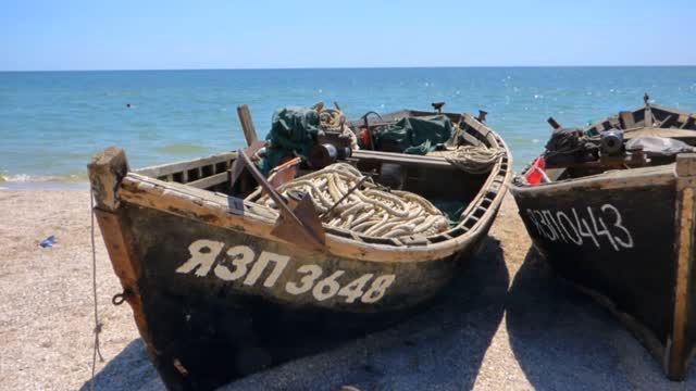 Fishing schooner boat barkas