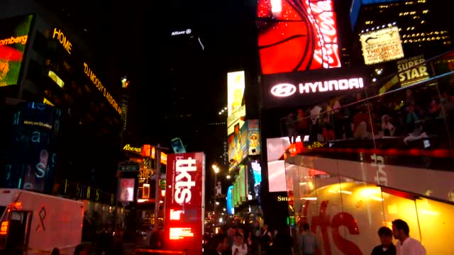 At Times Square with Fred