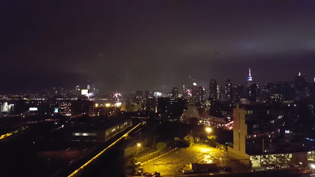 New York 4th July 2016 fireworks from Long Island City
