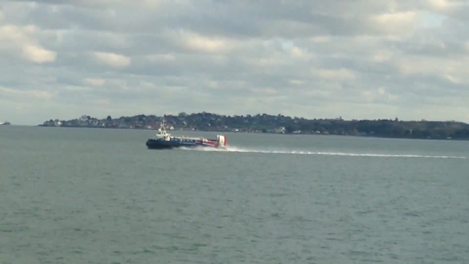 Racing the Hovercraft.