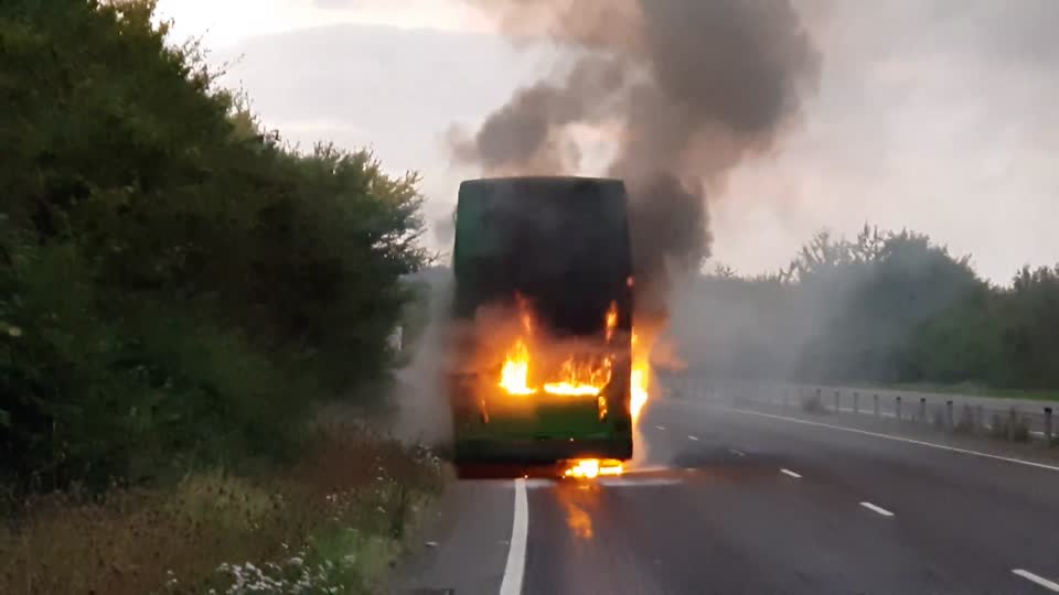 Bus Fire East Peckham Driver OK Bus was not in service. Feel free to share CC Licence