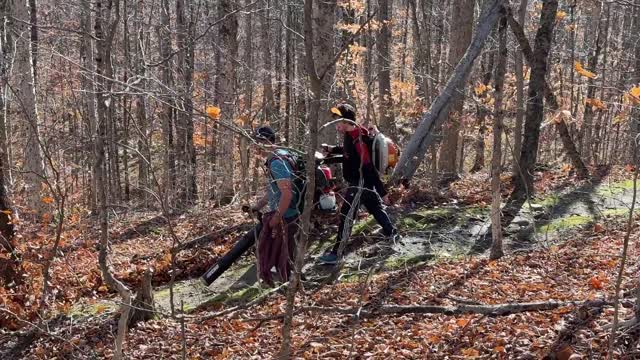 Cleaning Nordic Heritage Village Trails
