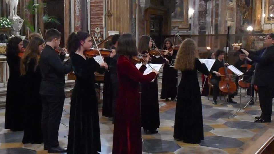 La follia" by Antonio Vivaldi - "Roma Youth String Orchestra" at Gesù Nuovo Church in Naples