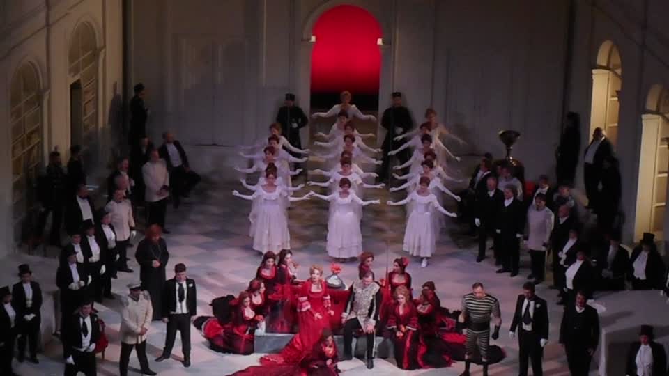 Ekaterina Latyseva as Natashia in "Charodeika" ["L'Incantatrice" - "The Enchantress"] by Ciaikovsky - First performance in Italy - Royal San Carlo Theatre in Naples, from 17 up to February 25, 2017
