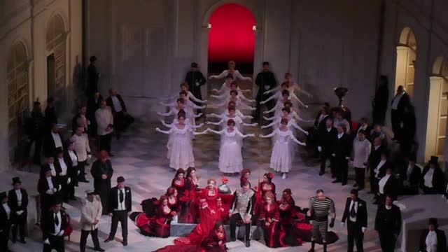 Ekaterina Latyseva as Natashia in "Charodeika" ["L'Incantatrice" - "The Enchantress"] by Ciaikovsky - First performance in Italy - Royal San Carlo Theatre in Naples, from 17 up to February 25, 2017