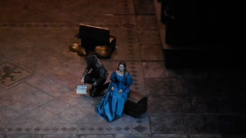 Maria Grazia Schiavo as "Lucia" in "Lucia di Lammermoor" by Gaetano Donizetti at Royal San Carlo Theatre in Naples