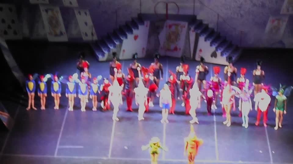 Curtain-call for "Alice in Wonderland" - ballet on music by Ciaikovsky and Chacaturjan - Royal San Carlo Theatre in Naples