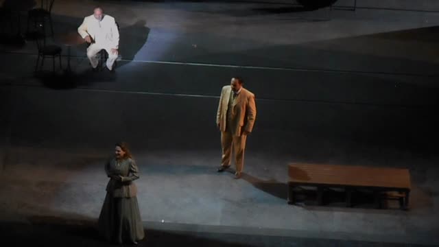 Murat Karahan as Des Grieux, Ainhoa Arteta as Manon in "Manon Lescaut" by Giacomo Puccini - Conductor Daniel Oren - Royal San Carlo Theatre in Naples
