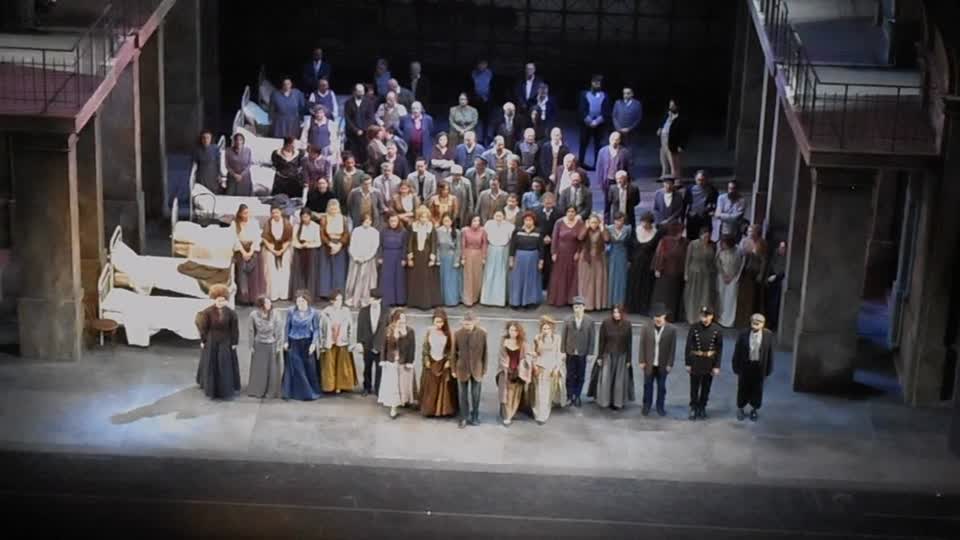 Curtain-calls for for "Manon Lescaut" by Giacomo Puccini - Conductor Daniel Oren - Royal San Carlo Theatre in Naples