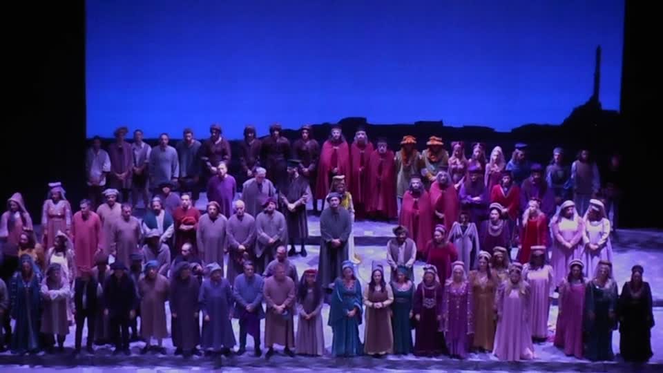 Curtain-calls for "Simone Boccanegra" by Giuseppe Verdi - Royal San Carlo Theatre in Naples