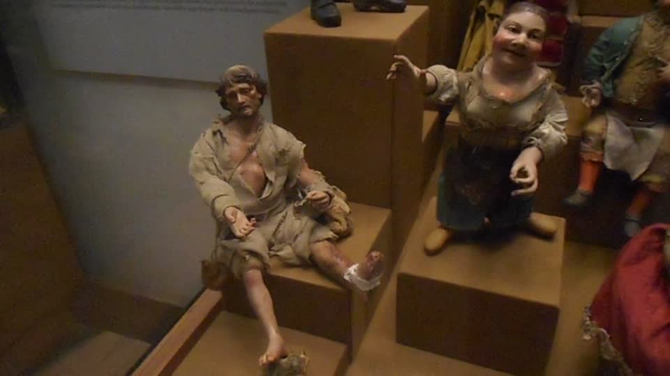 Figures for crib of deformed individuals (late 17th or early 18th century) by the workshop of sculptor Domenico di Nardo - San Martino Museum in Naples