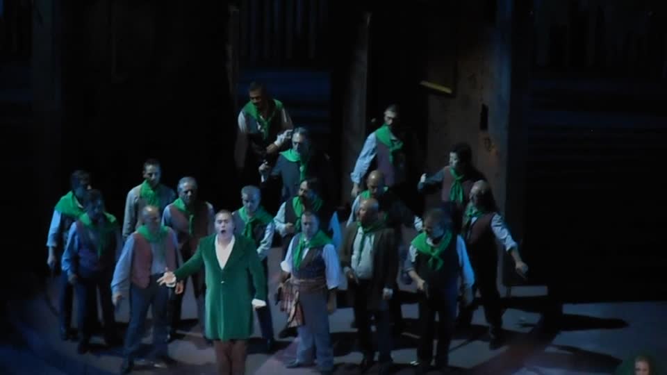 Gustavo Porta as "Manrico" - "Il Trovatore" by Giuseppe Verdi - Royal San Carlo Theatre in Naples
