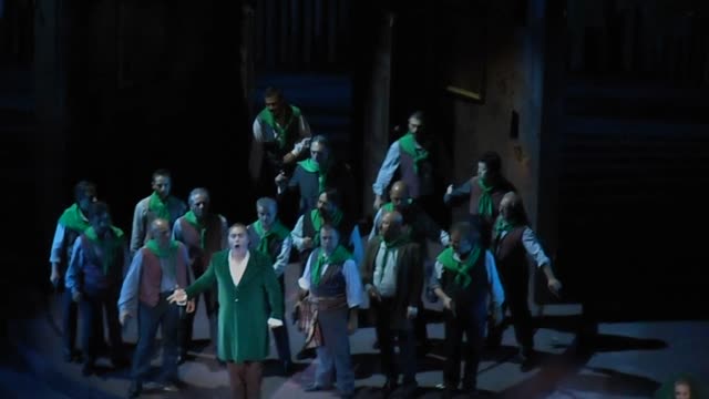 Gustavo Porta as "Manrico" - "Il Trovatore" by Giuseppe Verdi - Royal San Carlo Theatre in Naples