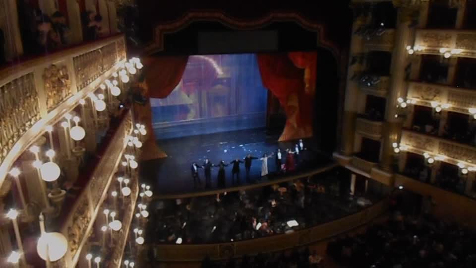 Curtain calls at dress rehearsal of "Traviata" by Giuseppe Verdi - Royal San Carlo Theatre in Naples, from February 27 up to March 4, 2018