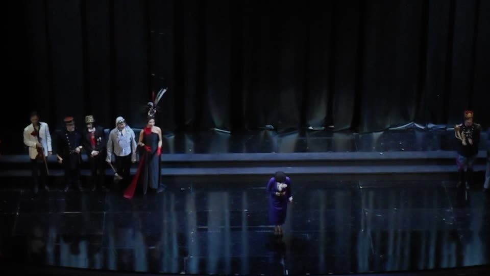 Curtain calls of "Il cappello di paglia di Firenze" by Nino Rota at Royal San Carlo Theatre in Naples