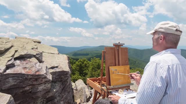 Creating Art on Blackrock Summit