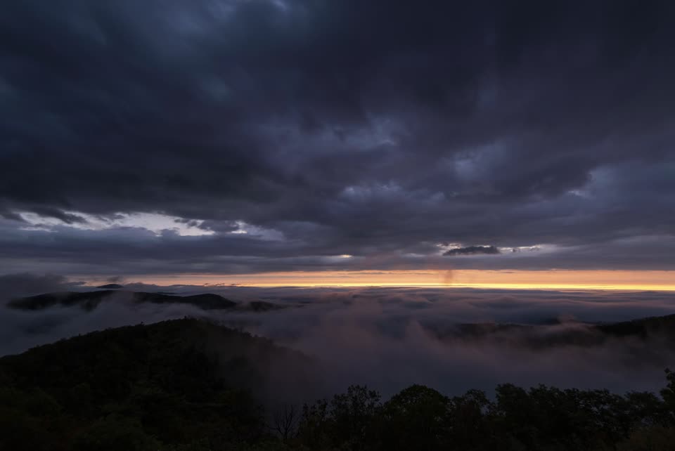 Fog Ocean Sunrise at Buck Hollow