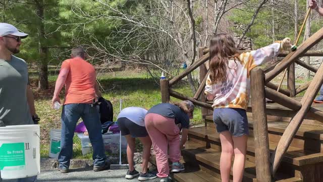 Girl Scouts at Rapidan Camp