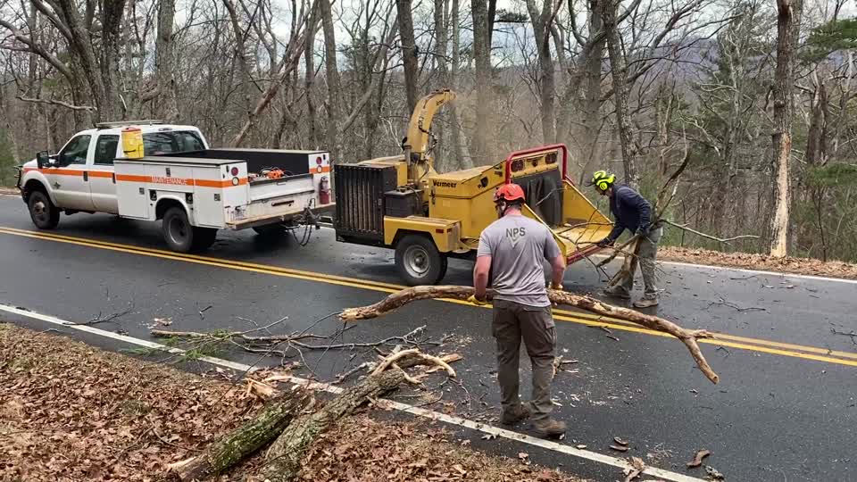 Ice Storm 2022: Skyline Drive Clearing