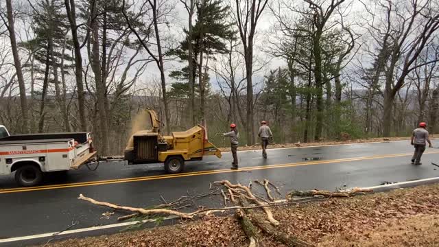 Ice Storm 2022: Skyline Drive Clearing