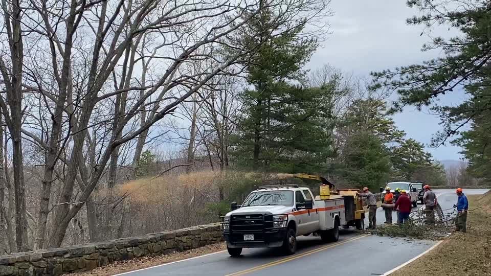 Ice Storm 2022: Skyline Drive Clearing