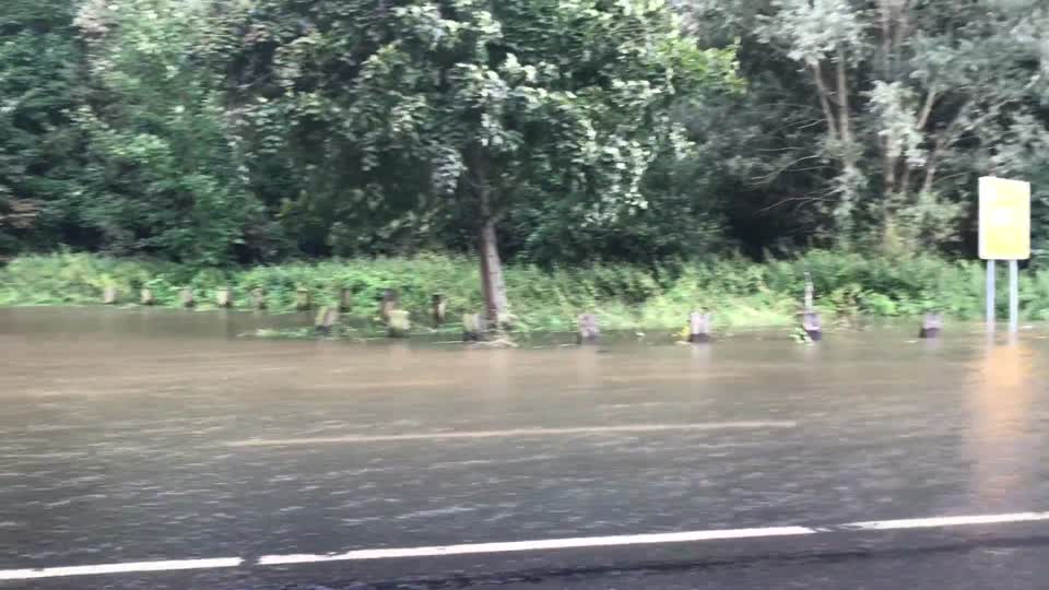 Leine flood Hemmingen 2017-07-28 L 389, K 221 crossing