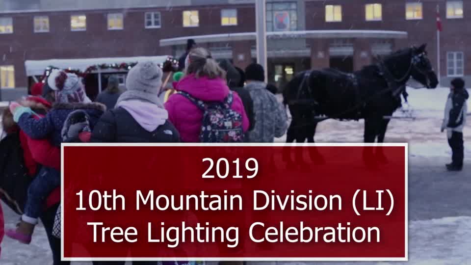 2019 10th Mountain Division (LI) Tree Lighting Celebration