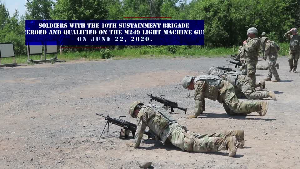 10th Sustainment Brigade LMG Qualification