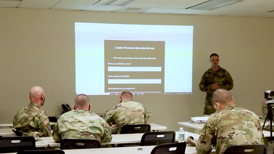 Leader Engagement Tool brought to the 10th Mountain Division