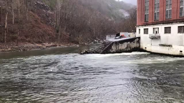 Pigeon River and Walters Hydroelectric Plant, Mount Sterling, NC
