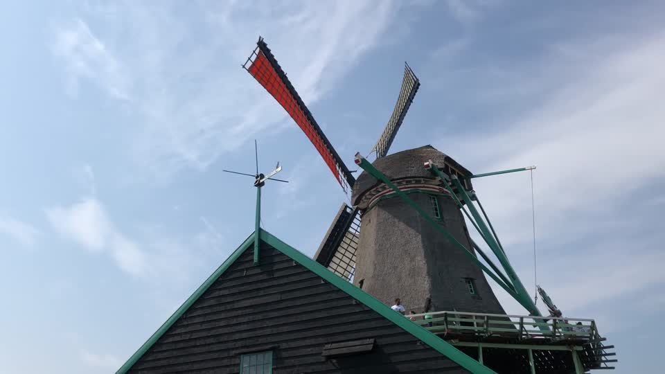 Verfmolen De Kat, Zaanse Schans, Zaandam, Noord-Holland, Nederland