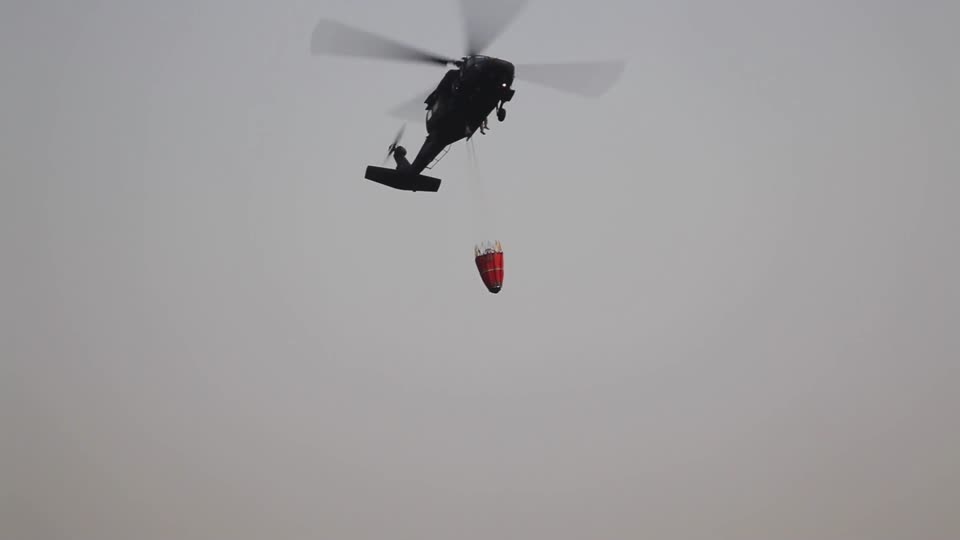 20161115 - SC National Guard UH-60 Crew responds to Pinnacle Mountain Fire