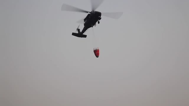 20161115 - SC National Guard UH-60 Crew responds to Pinnacle Mountain Fire