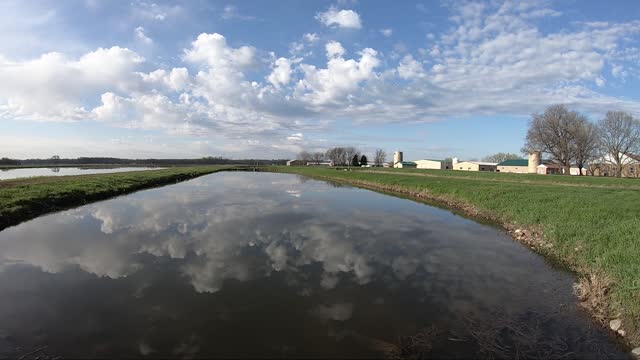 Ponds During the Spring at Gavins Point National Fish Hatchery