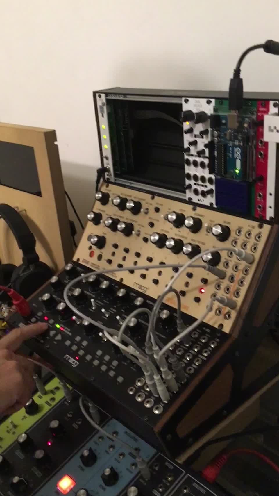 Fragmento de la partita BWV 1013 para flauta de Johann Sebastian Bach en el Mother-32 de Moog Music