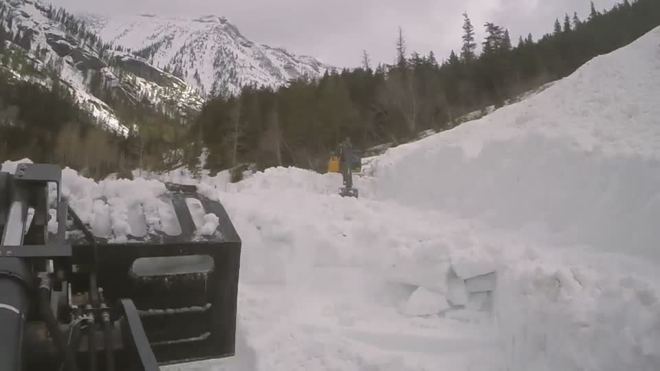Plowing along Upper McDonald Creek