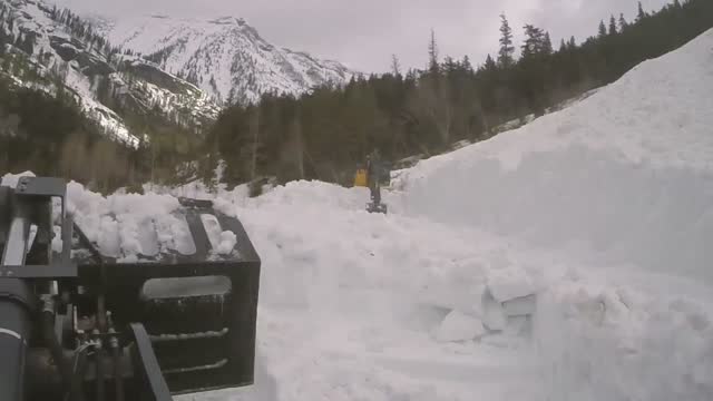 Plowing along Upper McDonald Creek