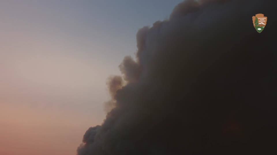 Smoke Plume over the Howe Ridge Fire August 12th 2018