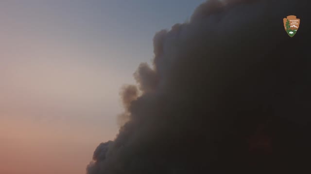 Smoke Plume over the Howe Ridge Fire August 12th 2018