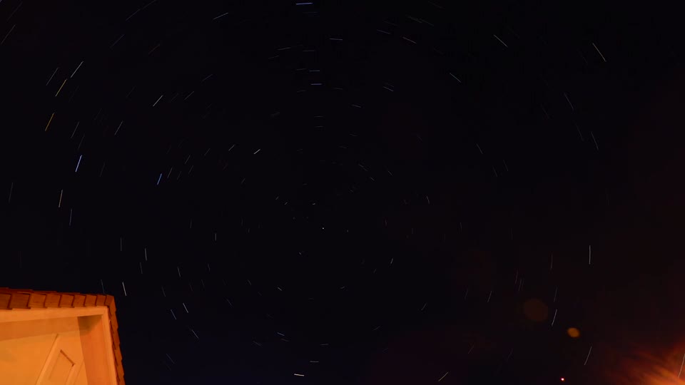 Stars timelapse, pointing North