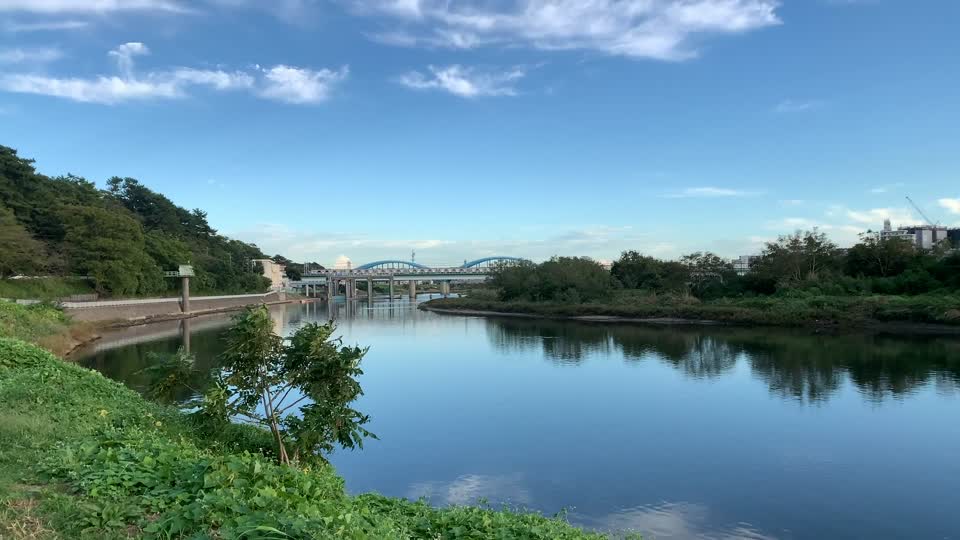Tama River in Denenchofu, Ota-ku