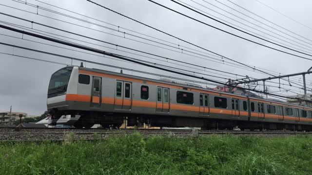 JR Chuo Line in Nishikoigakubo, Kokubunji-shi